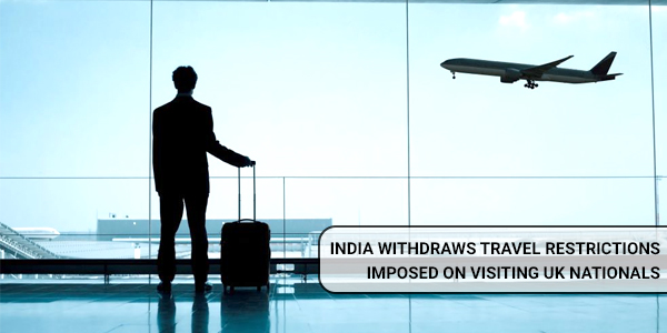 Read more about the article India withdraws travel restrictions imposed on visiting UK nationals