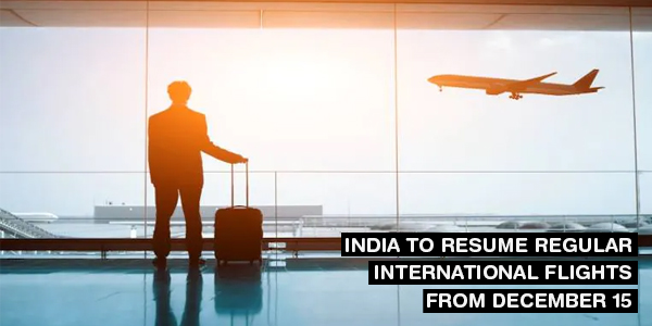 Read more about the article India to resume regular international flights from December 15