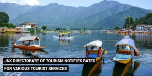 Read more about the article J&K Directorate of Tourism notifies rates for various tourist services